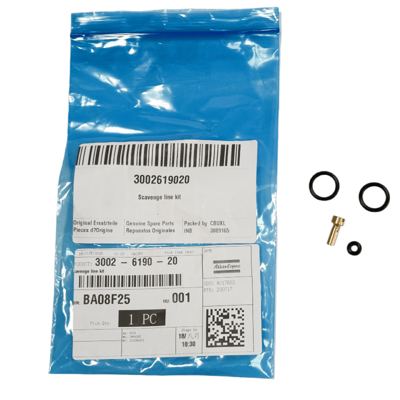 3002619020 „Atlas Copco Air Compressor Scavenge Line“ rinkinys