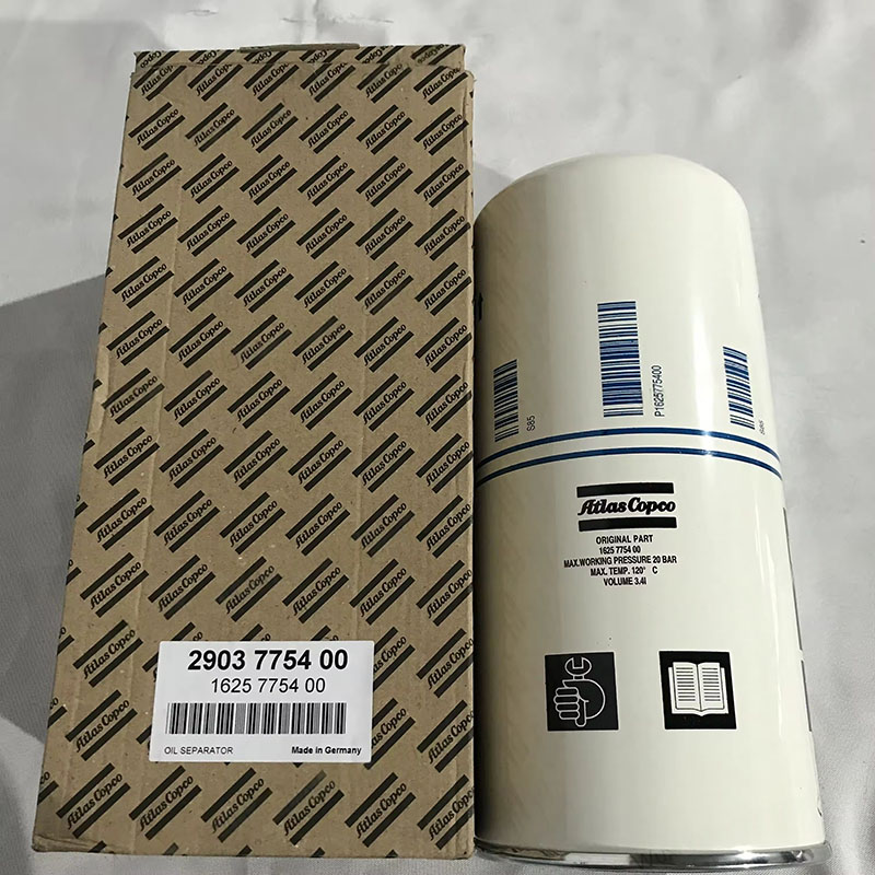 2903775400 = 1625775400 „Atlas Copco“ varžtų oro kompresoriaus alyvos filtro originalas