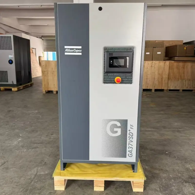 Atlas Copco GA37 VSD+ FF 37kW 50AG alyvos įpurškiamas sraigtinis oro kompresorius pramonei