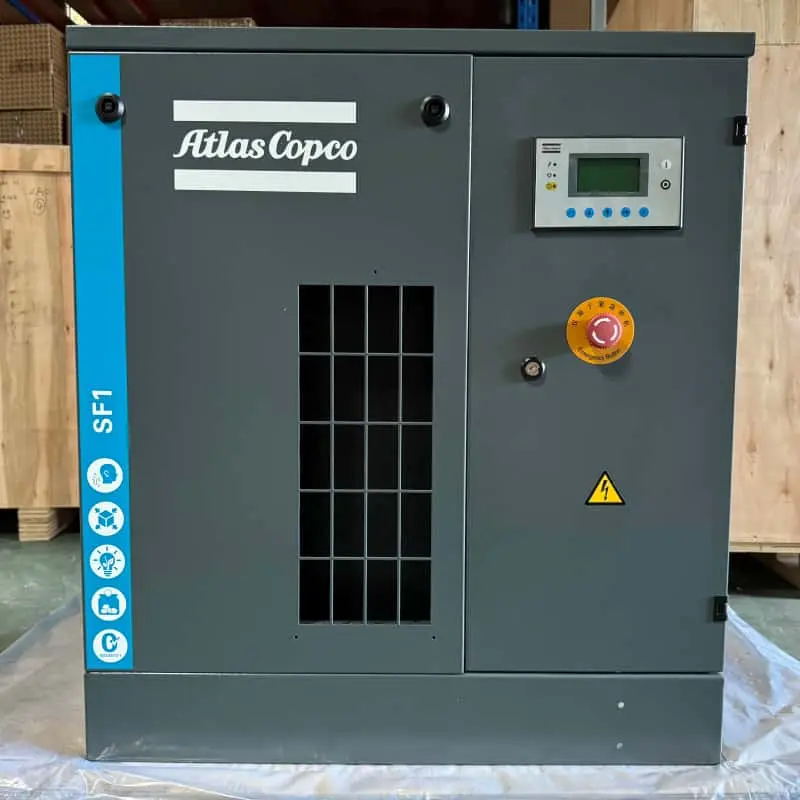 Atlas Copco SF1 Oil Free Scroll oro kompresorius 15 kW 2AG 0 klasė Sertifikuotas originalas