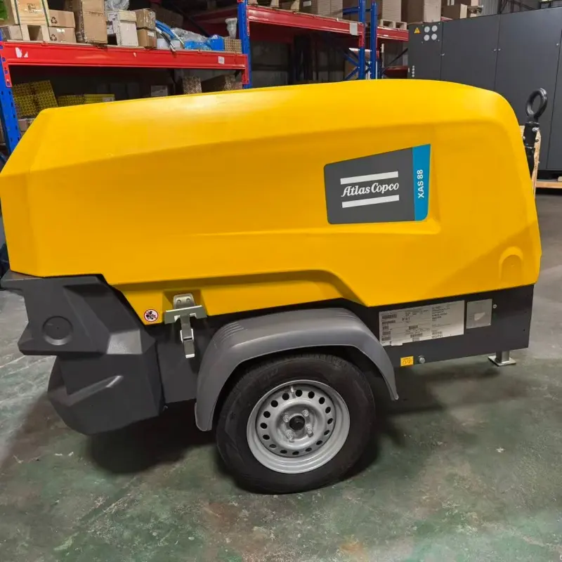 Originalus Atlas Copco XAS 88 KD nešiojamasis dyzelinis oro kompresorius onstruction Mining